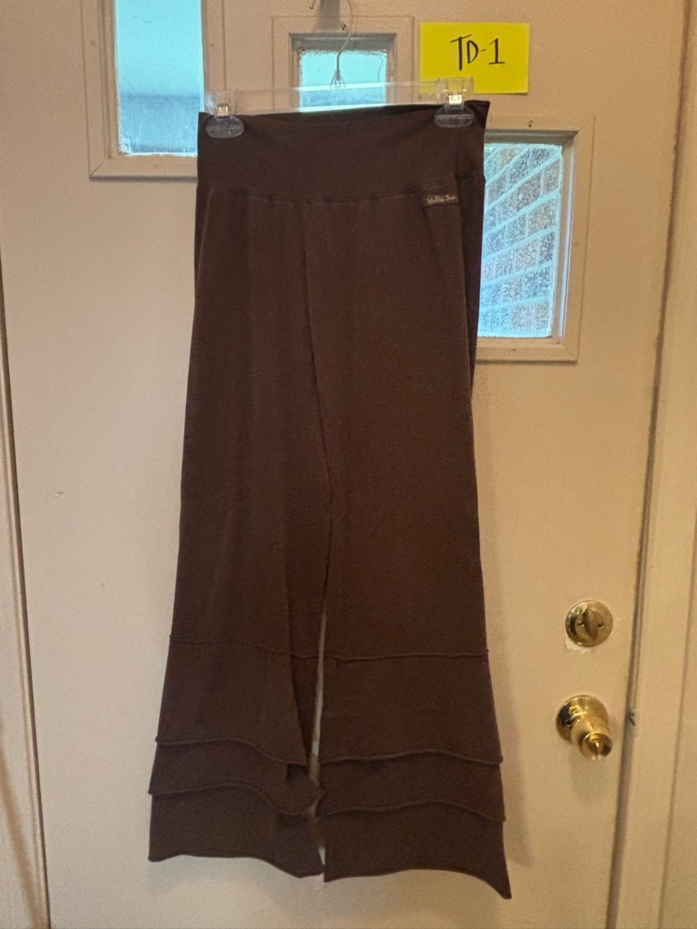 Matilda Jane Finn’s paint by numbers Brown Ruffle Hem Wide Leg Pants